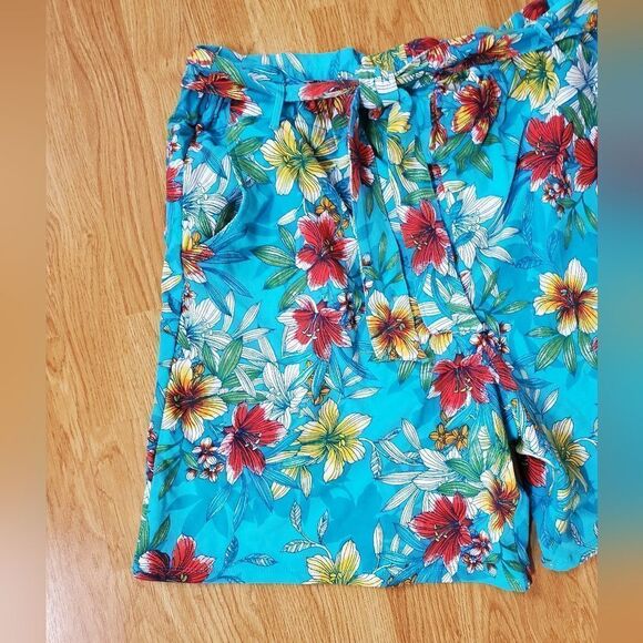Ruby Rd. Tie-Waist Floral Pocket Shorts sz XL - Picture 3 of 8